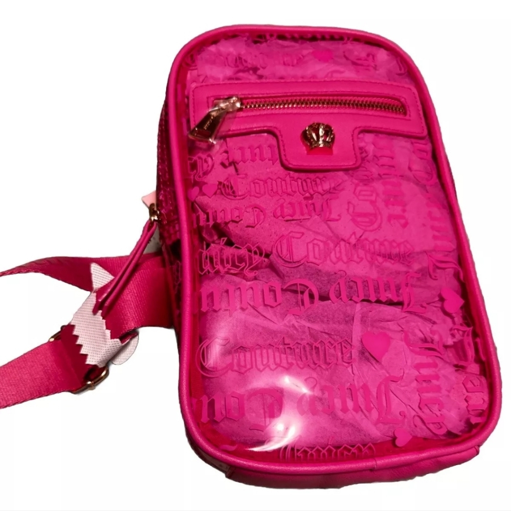 NEW Juicy Couture Clear Sling Backpack